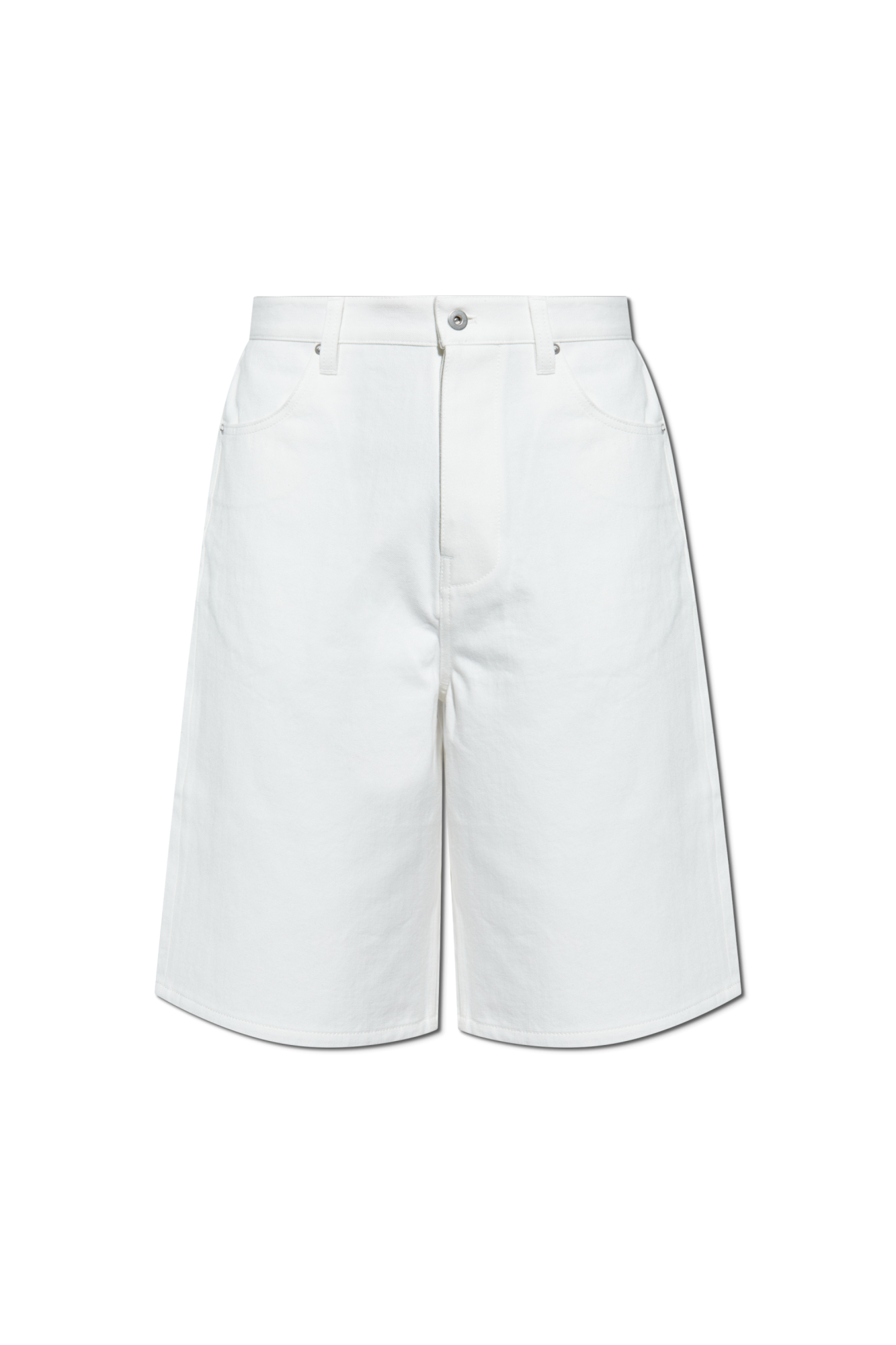 White Bermuda shorts with logo JIL SANDER - Vitkac GB